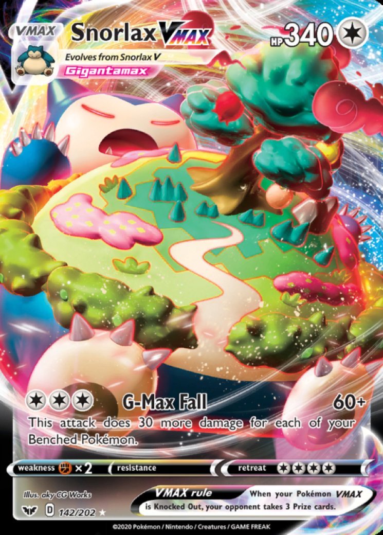 Snorlax VMAX 142/202 Price 2026 | Sword & Shield Base Set