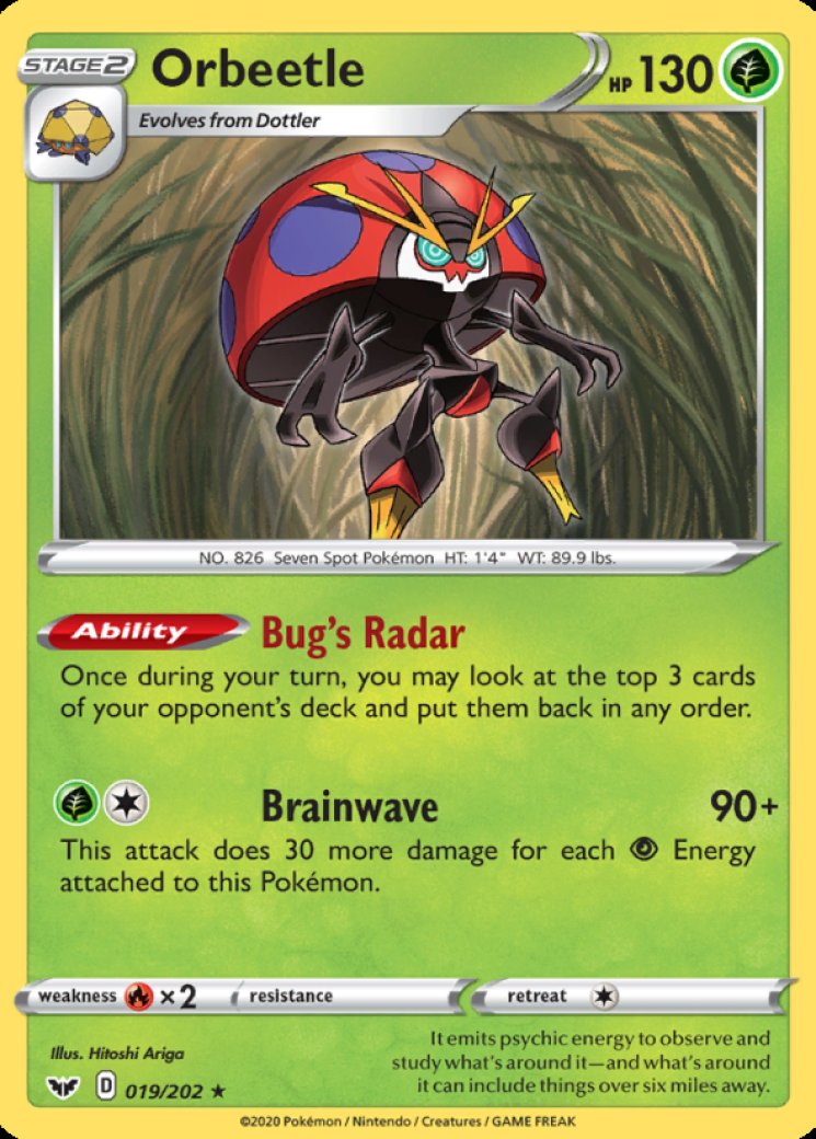orbeetle v pokemon card POKMON GAME PROMO 110/S-P The item available is listed in the Title Orbeetle V - SWSH078 -