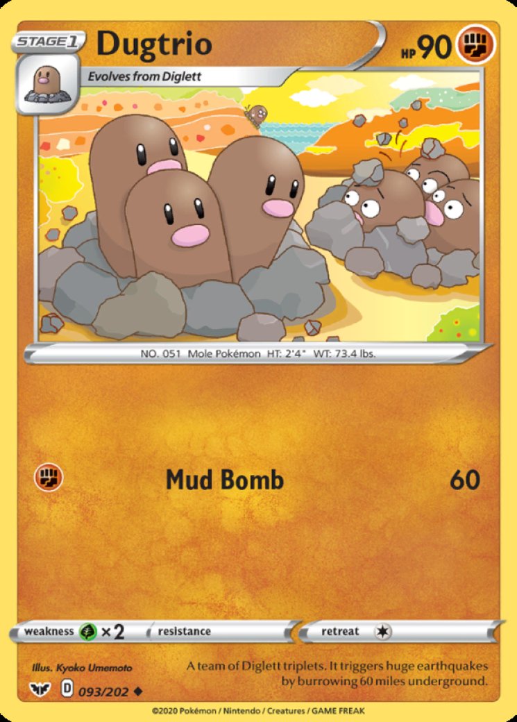 Dugtrio - Sword & Shield Base Set - Pokemon Card Prices & Trends