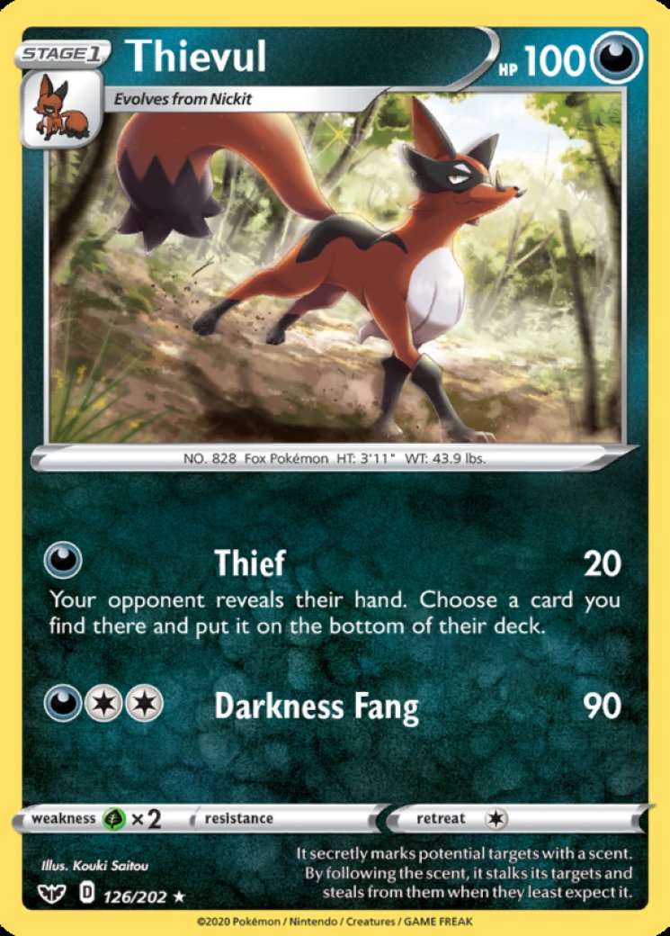 thievul pokemon card price - GG17/GG70 - Crown Zenith - Galarian Gallery Darkness Types Pokemon CardTHIEVULAR(089/081) (M5) Japanese Single