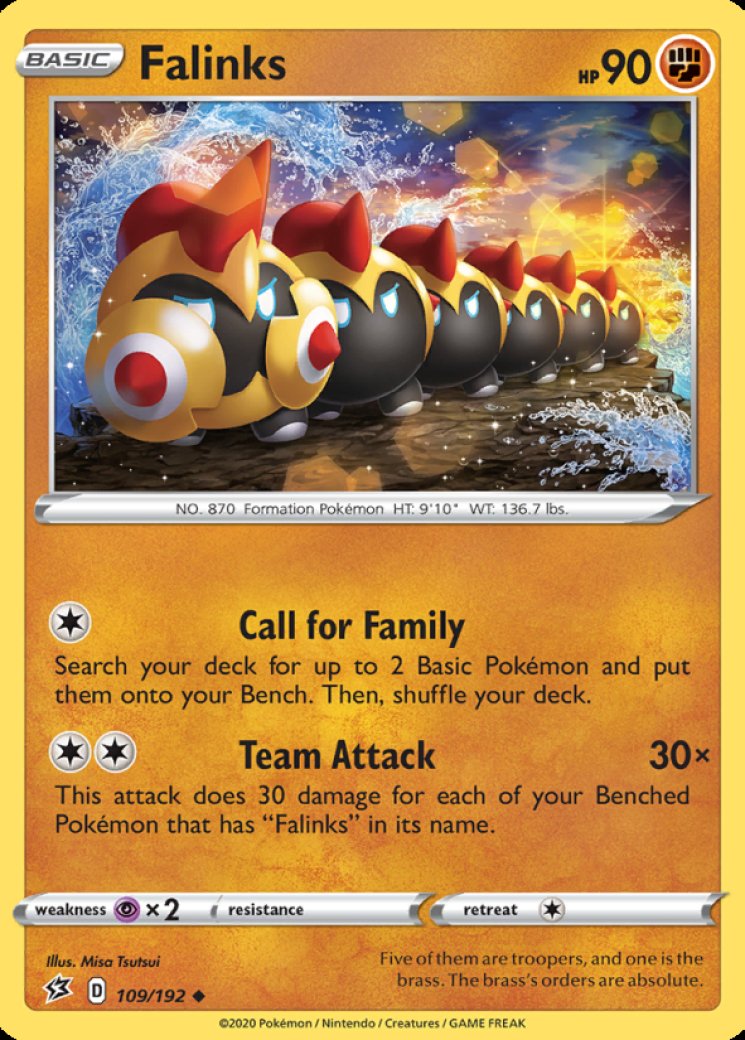 falinks pokemon card value Pokemon
