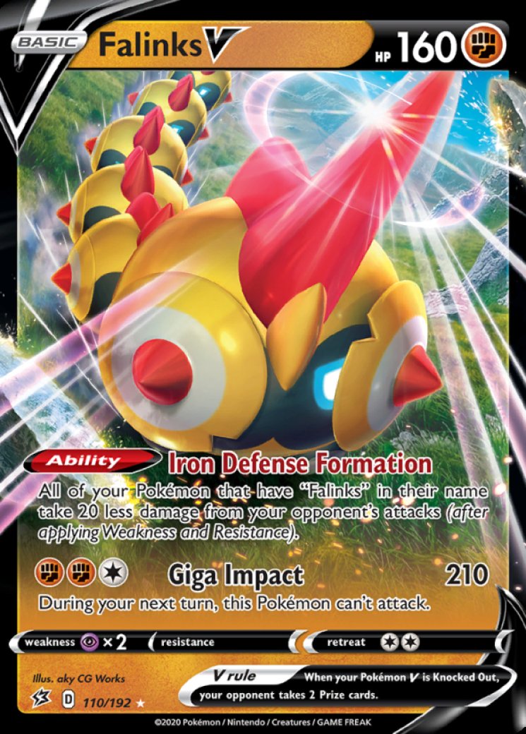 falinks pokemon card price TCG: V (Full Art) SWSH02: Rebel Clash 185/192 / Ultra Rare PSA 9 Ultra Rare Card Type Falinks V SHINY SV115/SV122 Shining