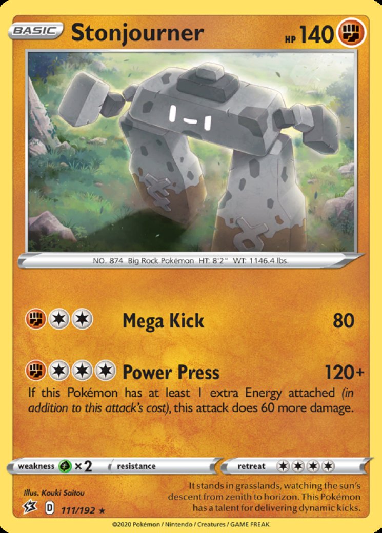 stonjourner pokemon card price {034/060}Stonjourner V RR [Grass] Pokemon Trading Card Game Sword