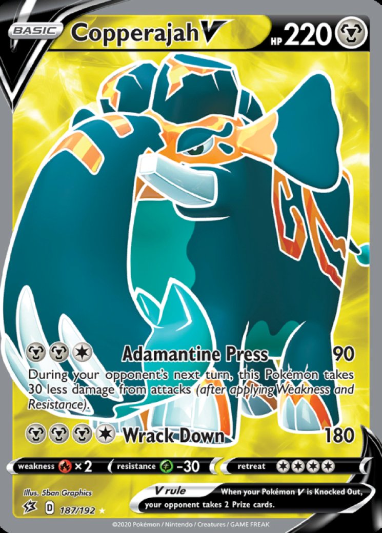 Copperajah V (Full Art) 187/192 Price 2026 | Rebel Clash