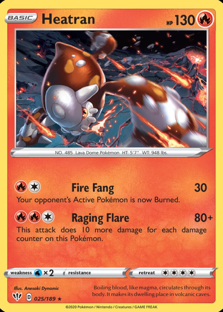 heatran v pokemon card value Heatran V 165/189 Rare Ultra Pokemon Card (SWSH Astral Radiance) + 1x  TitanCards® Toploader : Amazon.co.uk: Toys & Games