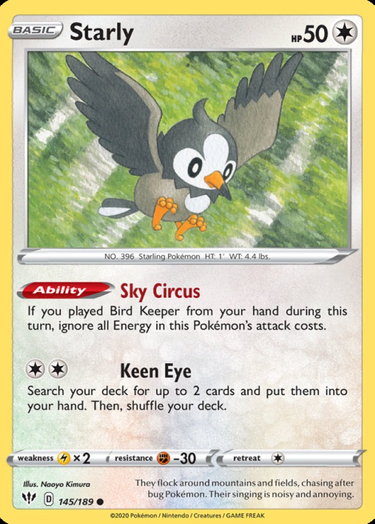 starly full art pokemon card Starly Card Prices & Value 2026