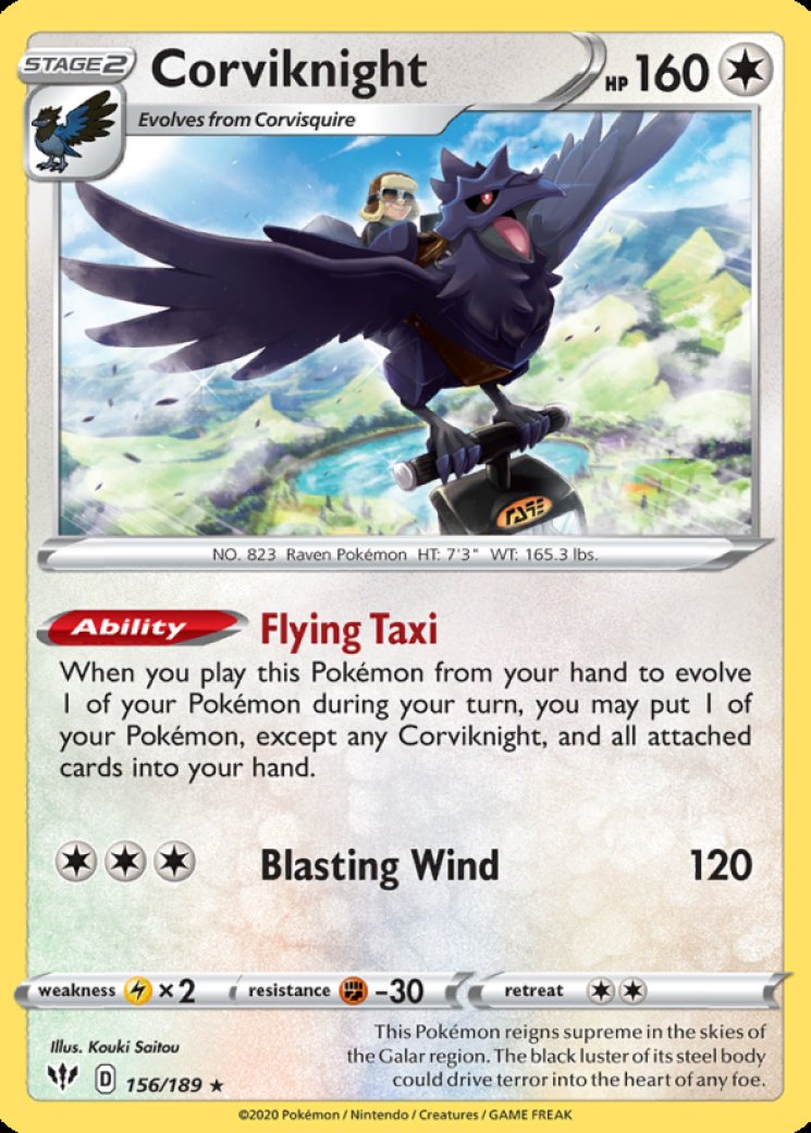 Corviknight - Shining Fates: Shiny Vault - Pokemon Card Prices & Trends