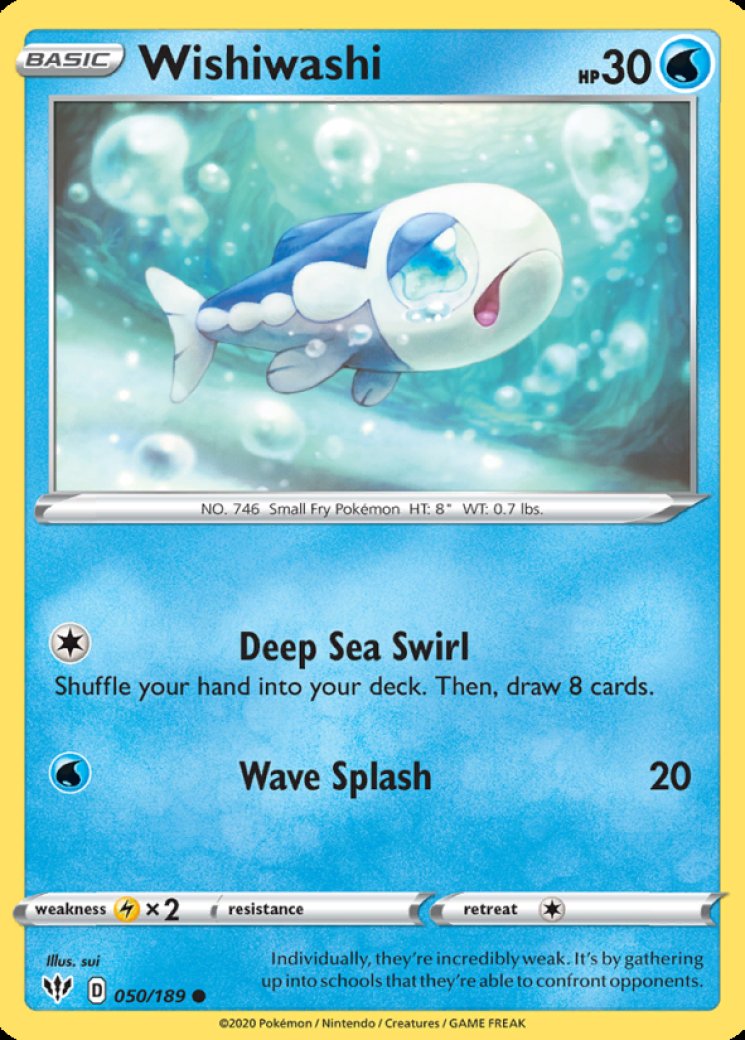 pokemon cards from wish Wishiwashi switch those cards Your wishes have been grantedtake