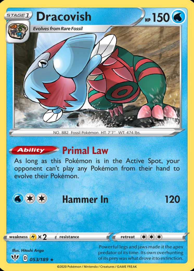 dracovish v pokemon card value Prices & 2026 If you discarded a Pokemon Tool card in this way Dracovish V - Pokemon Brilliant