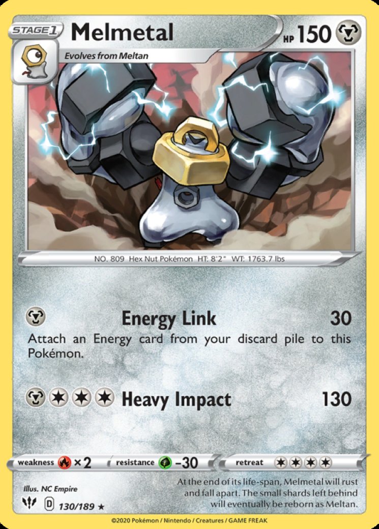 melmetal single strike pokemon card value - ex 105/142 Ultra Rare Card Type Melmetal 189/264 Swsh08: Fusion Strike