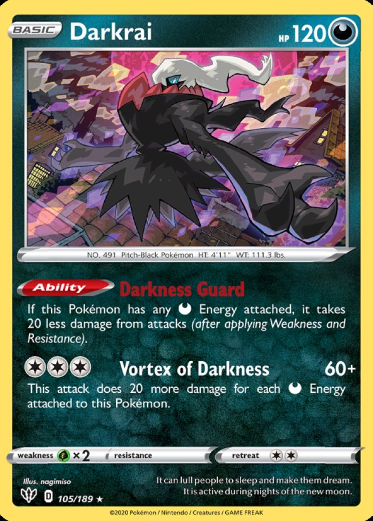 darkrai ex pokemon card price Amazon.com: Pokemon 2012 Fall Legends Legendary Darkrai EX Tin : Toys &  Games main image 0
