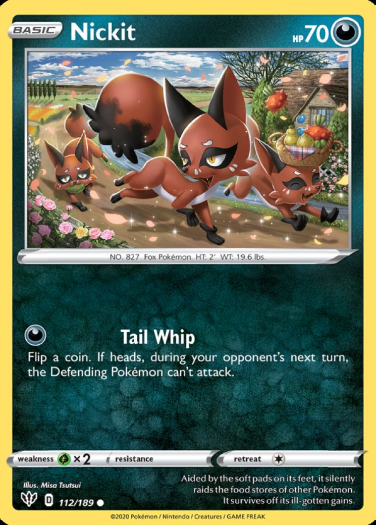 nickit pokemon card value (047/072) [Sword & Shield: Shining Fates]  TokenMTG Colorless Artistkiris Nickit Card Prices & Value