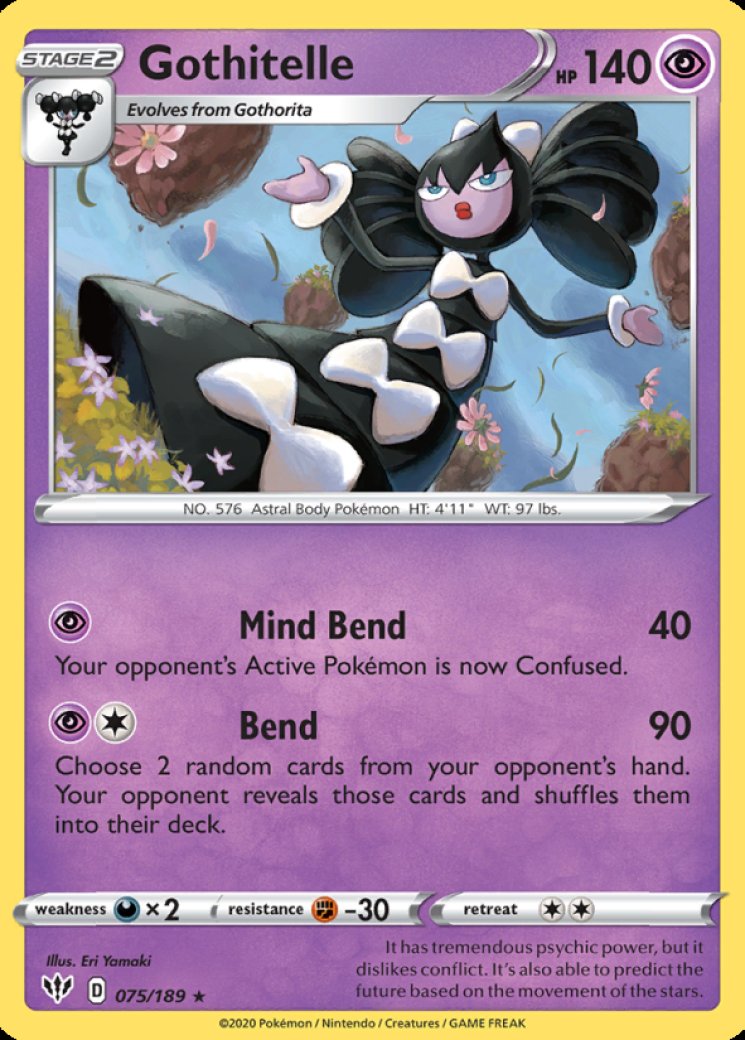 Gothitelle Card Prices & Value 2026 | 18 Cards Ranked