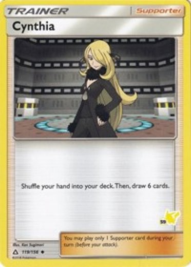 Cynthia - 119/156 (#59 Pikachu Stamped)