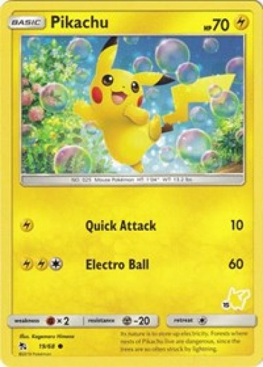 Pikachu - 19/68 (#15 Pikachu Stamped)