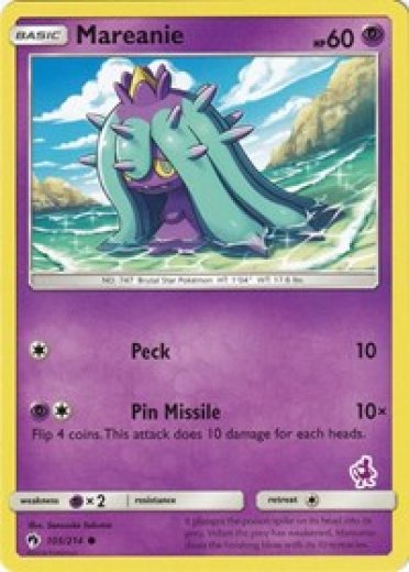 Mareanie - 105/214 (Mewtwo Stamped)