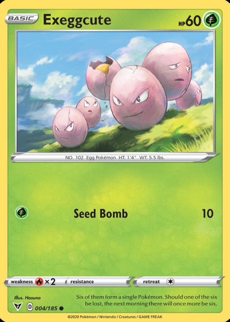 exeggcute pokemon card price Exeggcute 4/185 Price 2026