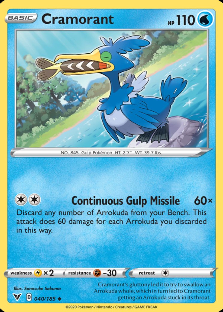 Cramorant V (Full Art) - Sword & Shield Base Set - Pokemon Card Prices &  Trends