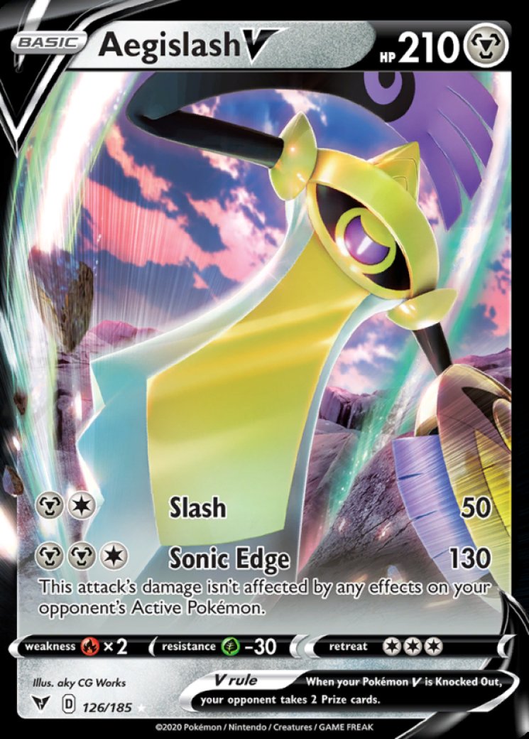 Aegislash V 126/185 Price 2026 | Vivid Voltage