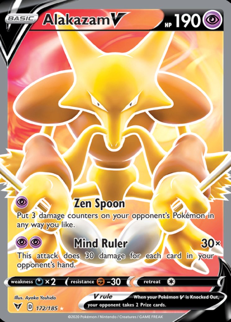 Alakazam V (Full Art) - Vivid Voltage - Pokemon Card Prices & Trends