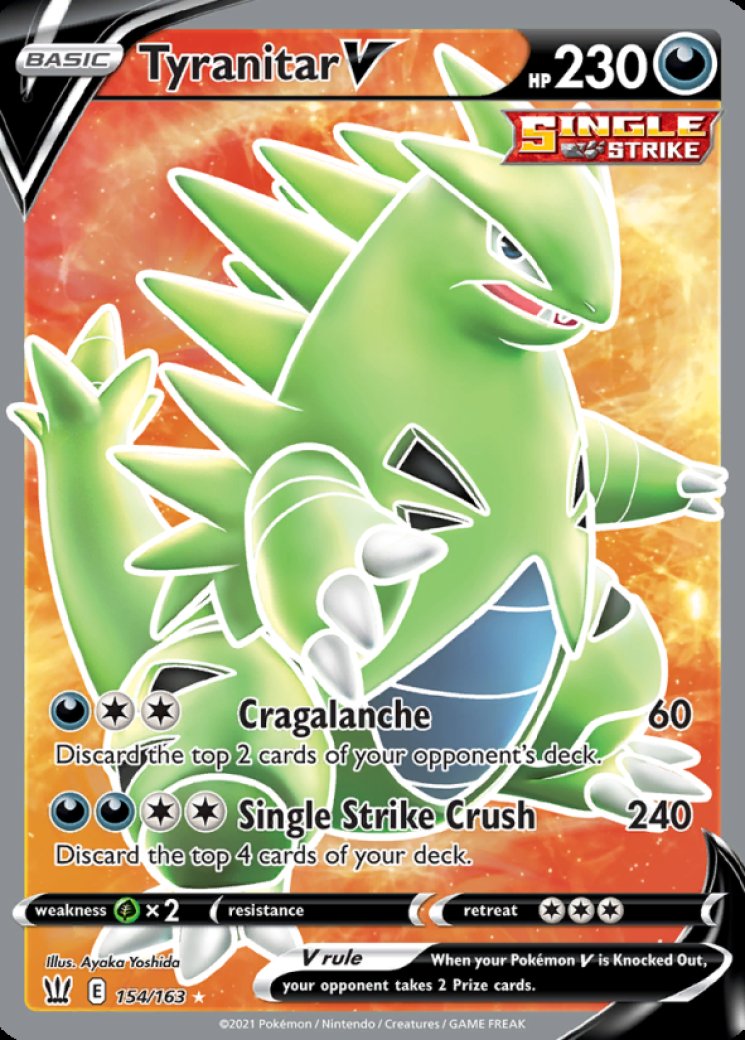 Tyranitar V (Full Art) - Battle Styles - Pokemon Card Prices & Trends Tyranitar V (Full Art) - Battle Styles - Pokemon Card Prices & Trends