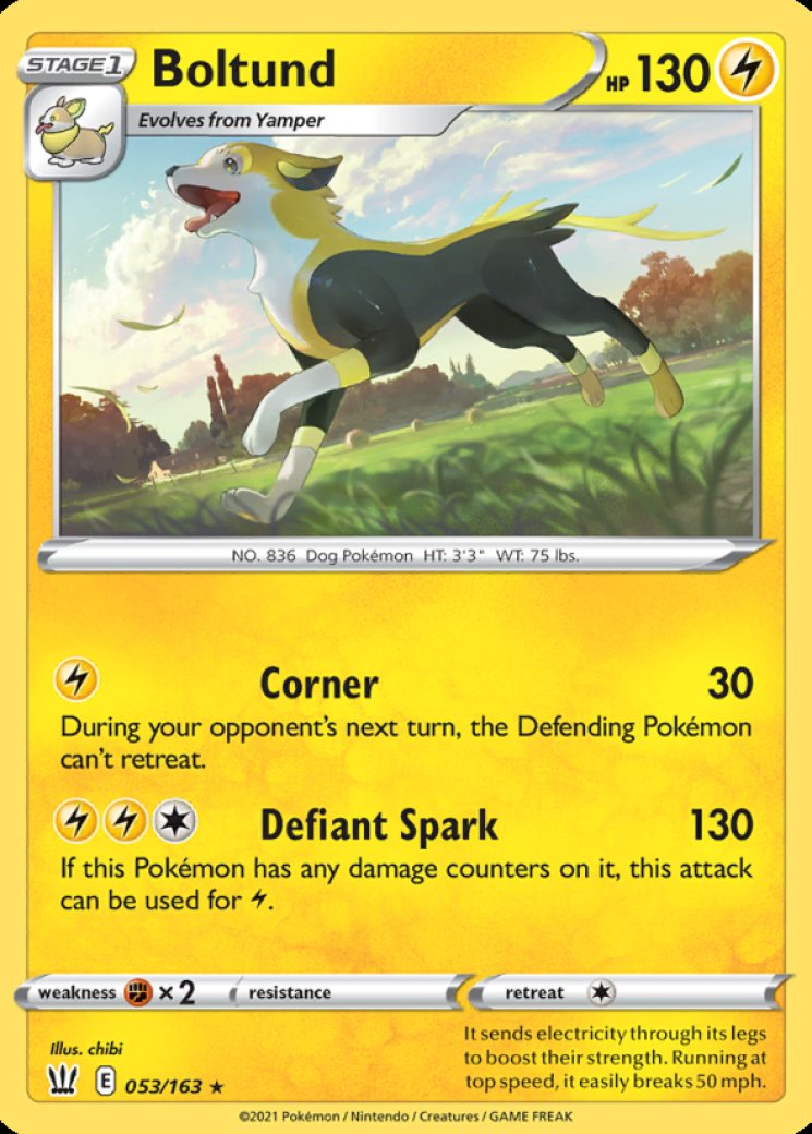 boltund pokemon card price s8b] V 225/184CSRTCG [L] Electrify Search your deck for up to 2 Lightning Energy cards and attach them to your Benched Pokemon in any way you like Pokemon TCG Boltund VMAX Ultra