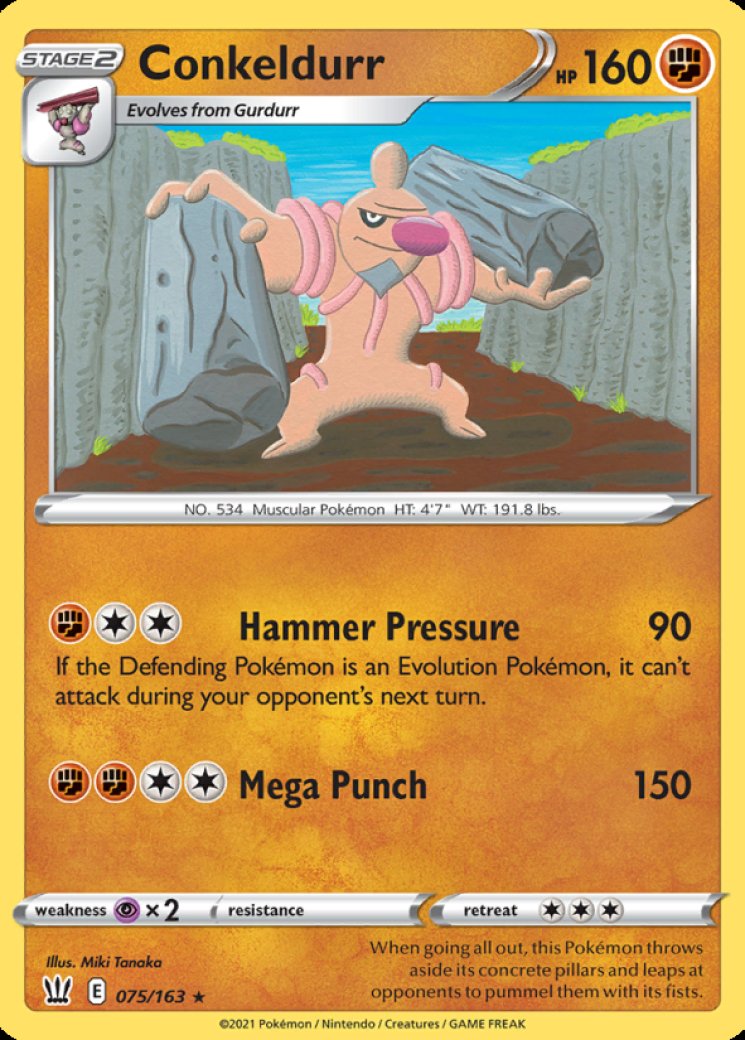 conkeldurr v pokemon go card value Pokémon TCG Pokémon Go Conkeldurr V 075/071 Japanese CGC 9 – PayMore Pooler