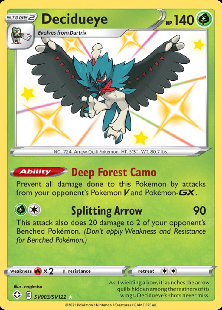 hisuian decidueye pokemon card Pokemon TCG