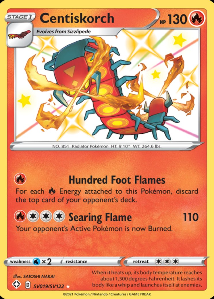 Centiskorch - Shining Fates: Shiny Vault - Pokemon Card Prices & Trends