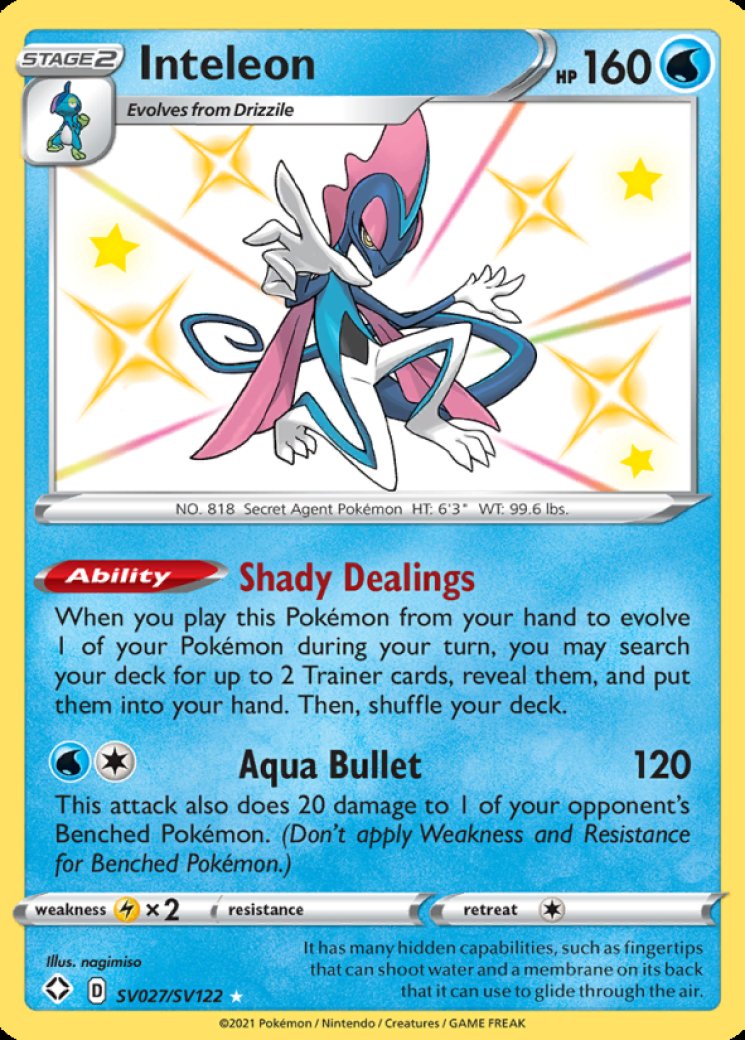 inteleon vmax pokemon card price Pokemon  Inteleon VMAX (Rainbow Rare)