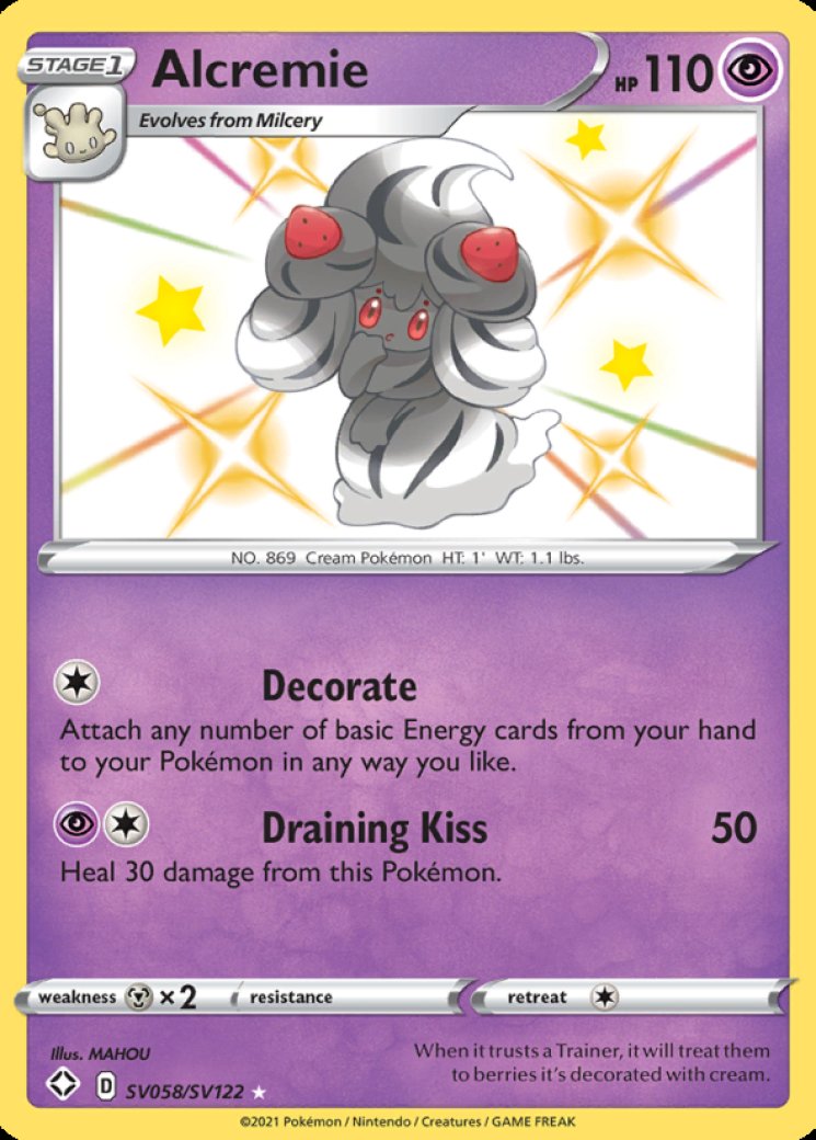 alcremie v pokemon card Alcremie V (Full Art) 64/72 Price 2026