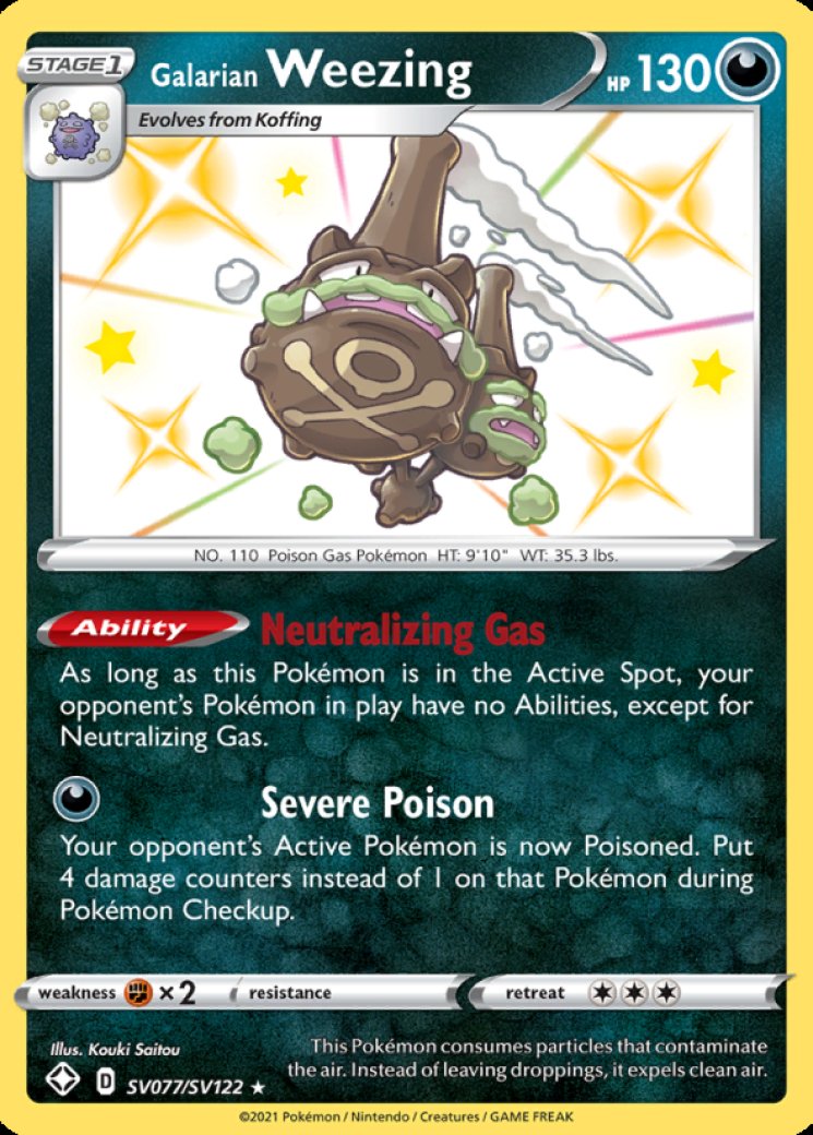 galarian weezing pokemon card value Competitive 6IVs Level 100 Online Battle-read | Pokefella Galarian Weezing 2021 Sword &