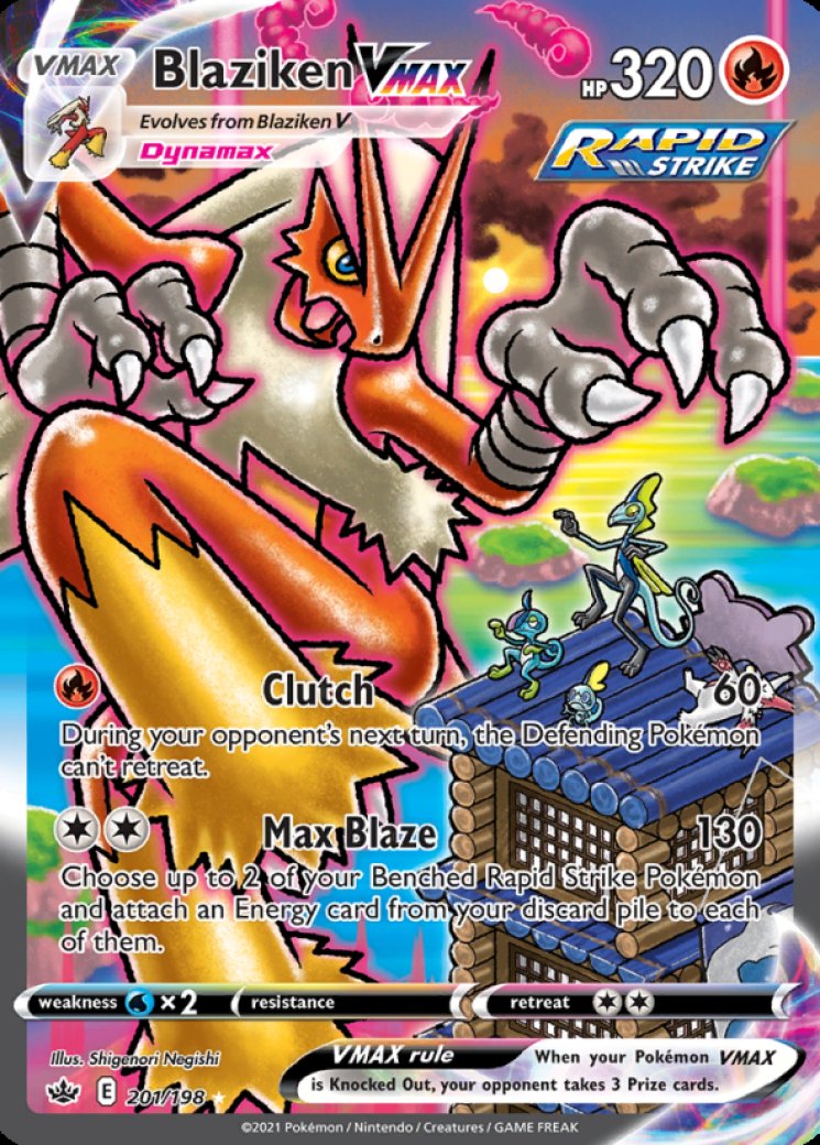 Blaziken VMAX (Alternate Art Secret) 201/198 Price 2026 | Chilling