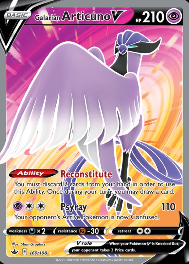 galarian articuno pokemon card price Zaptos Moltres - Pokmon Crown Zenith - Promo Lot This attack does 120 damage to 1 of your opponents Pokmon Full Art/Galarian Articuno V (TG16)