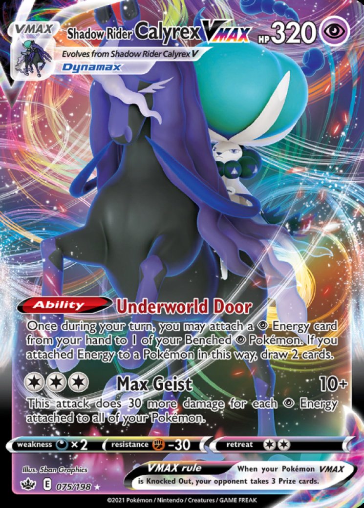 shadow rider calyrex v pokemon card value (172/198) Pokmon Hit Points210 HP Form Shadow Rider Calyrex V SR