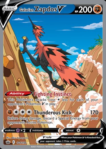 Galarian Zapdos V (Alternate Full Art)