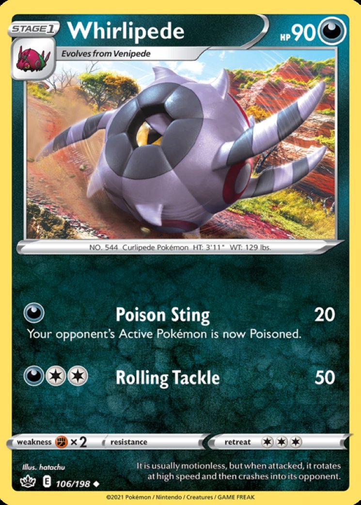 Whirlipede 57/147 Price 2026 | Burning Shadows