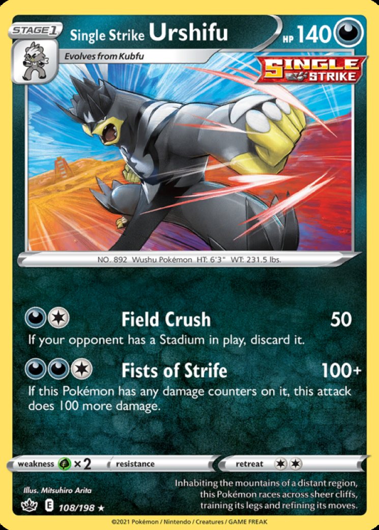 Single Strike Urshifu - Chilling Reign - Pokemon Card Prices & Trends