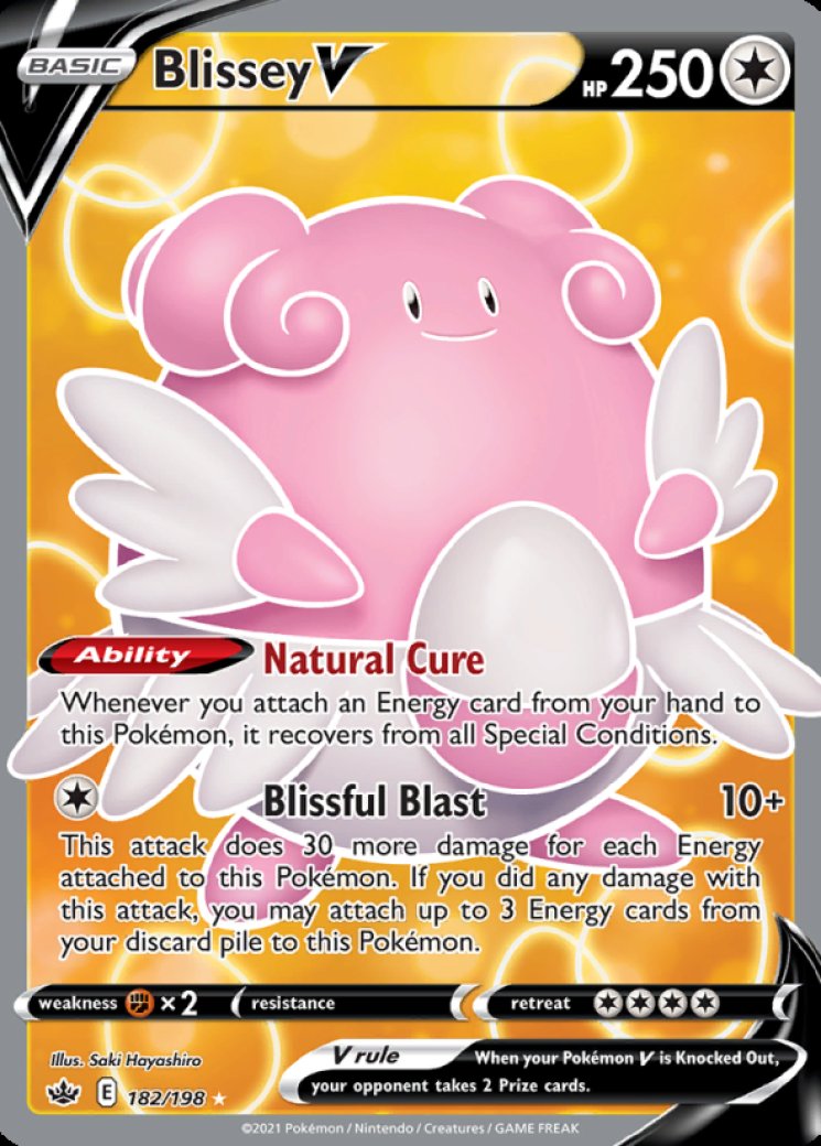 blissey pokemon go card value V (Full Art) 182/198 Price 2026 The item may be similar but not exactly the same as the image (e.g Blissey (Wisdom of Sea and