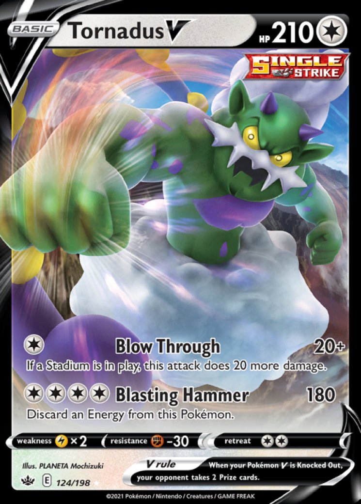 Tornadus V 124/198 Price 2026 | Chilling Reign