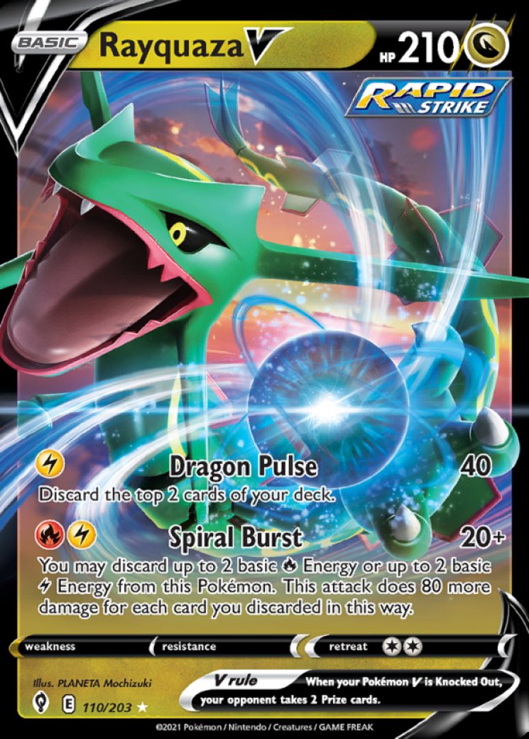 Rayquaza V 110/203 Price 2026 | Evolving Skies
