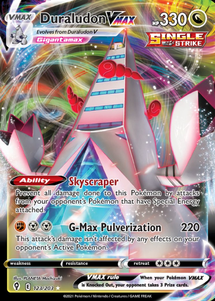 duraludon pokemon card value Duraludon V 047/073 Champion's Path Holo Ultra Rare Pokemon Card Near