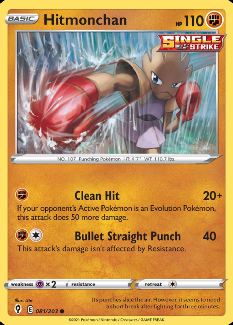 Hitmonchan - Evolving Skies - Pokemon Card Prices & Trends
