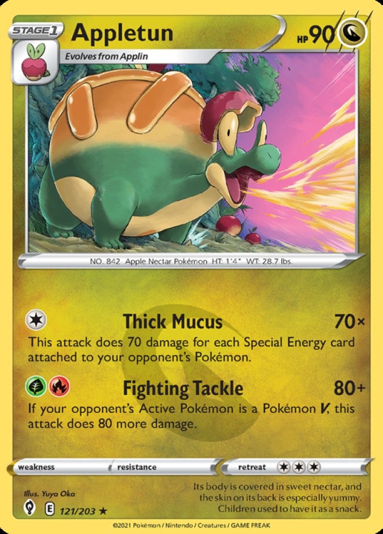 appletun pokemon card vmax V - 026/264 - Ultra Rare - Sword & Shield Mint Condition. CARD POKEMON EJ VOL. II