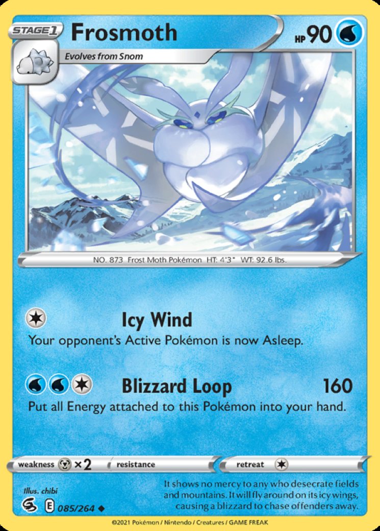 shiny frosmoth pokemon card 204/192 Rebel Clash PSA 10 – Zapp! Comics Colorless Retreat Cost Frosmoth 30/72 - Shining Fates