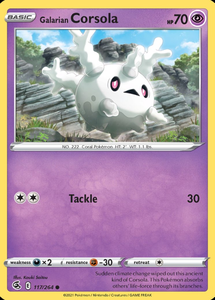 galarian corsola pokemon card value | (078/192) [Sword & Shield: Rebel Clash] The item available is listed in the Title Galarian Corsola - 078/192 (Reverse
