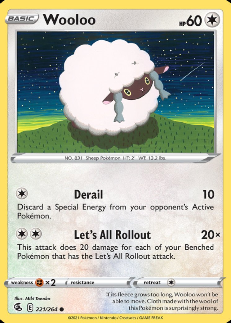 shiny wooloo pokemon card - SV103/SV112 - Shining Fates - Vault Basic Pokemon Hop's Wooloo 170/159 - Holofoil