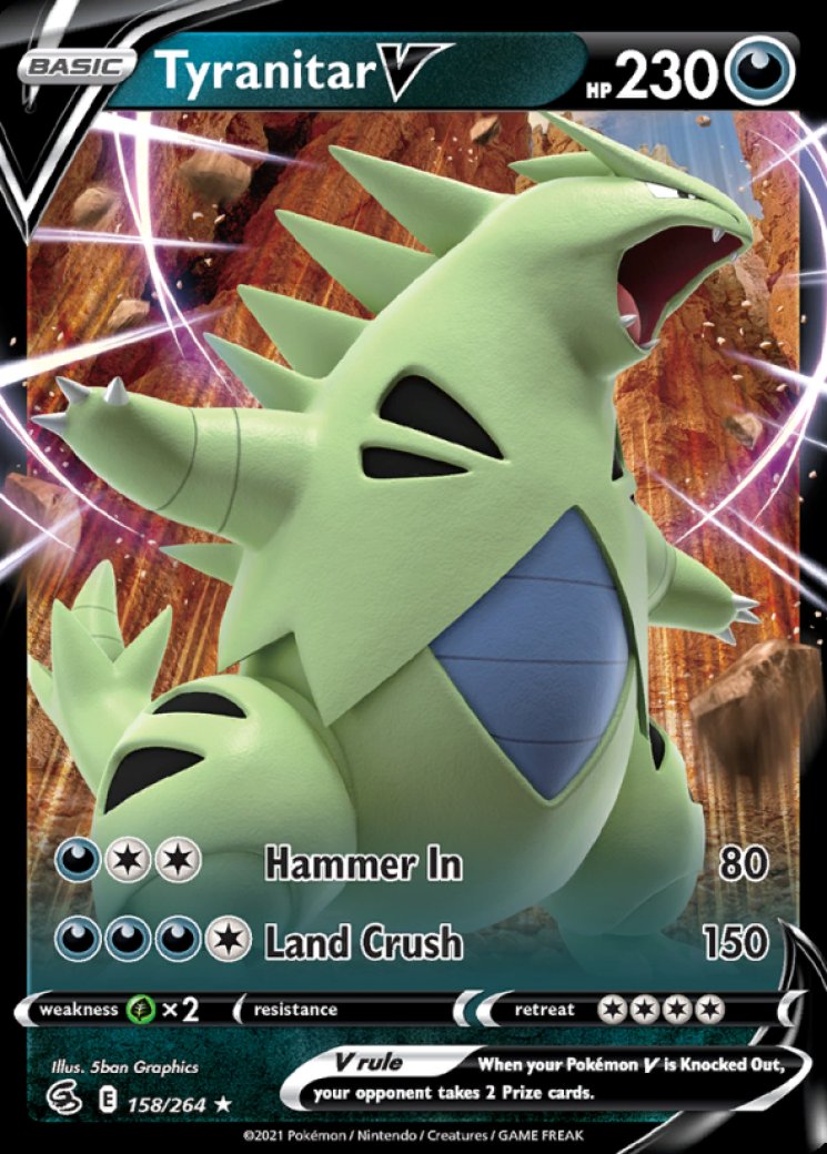 Tyranitar V - Fusion Strike - Pokemon Card Prices & Trends