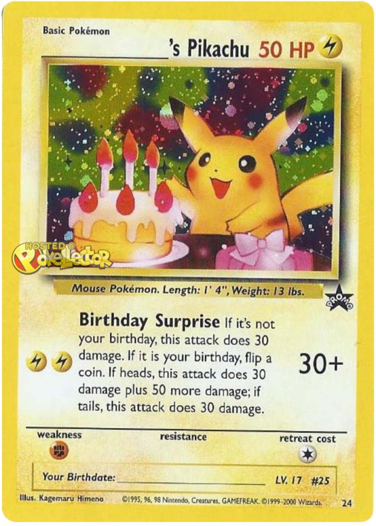 pikachu pokemon card value 60 hp Pikachu main image 1