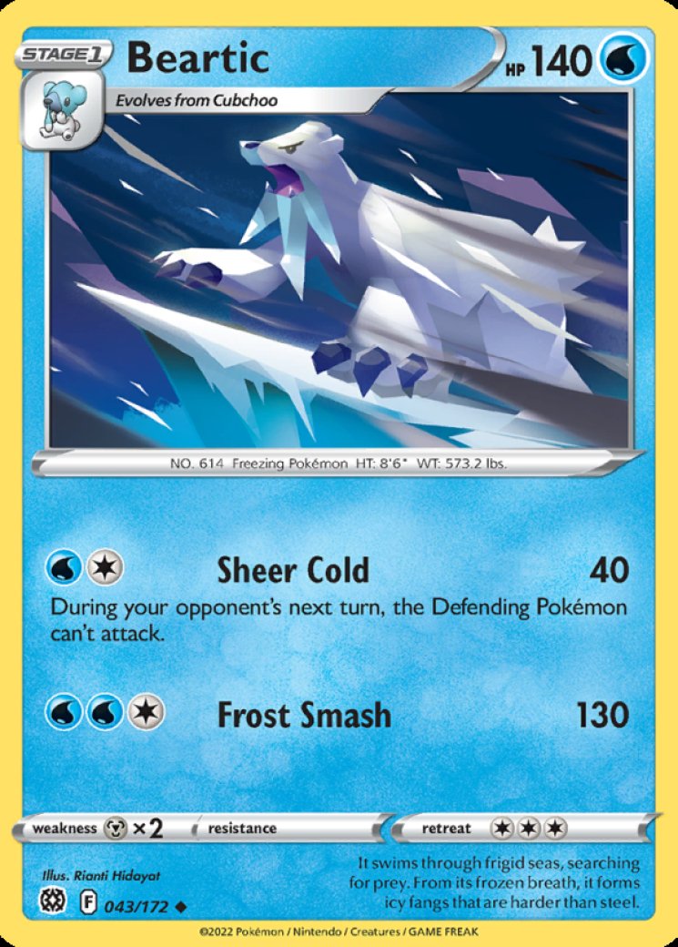 Beartic - Pokemon Card Prices & Trends
